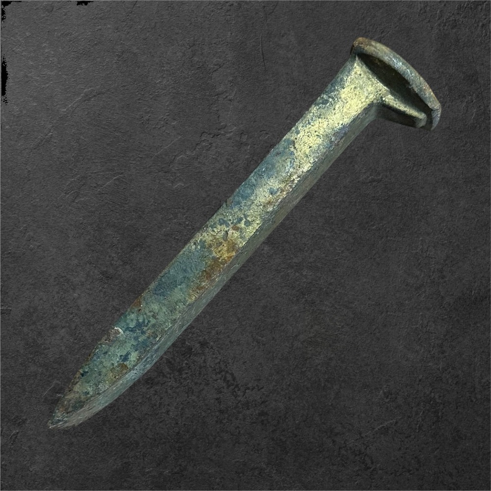 Antique Railroad Spike Iron Hand Forged Rustic 6.75" Inch Steel Spike - Picture 3 of 7
